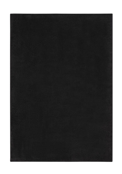 5' X 7' Black Stain Resistant Indoor Outdoor Area Rug