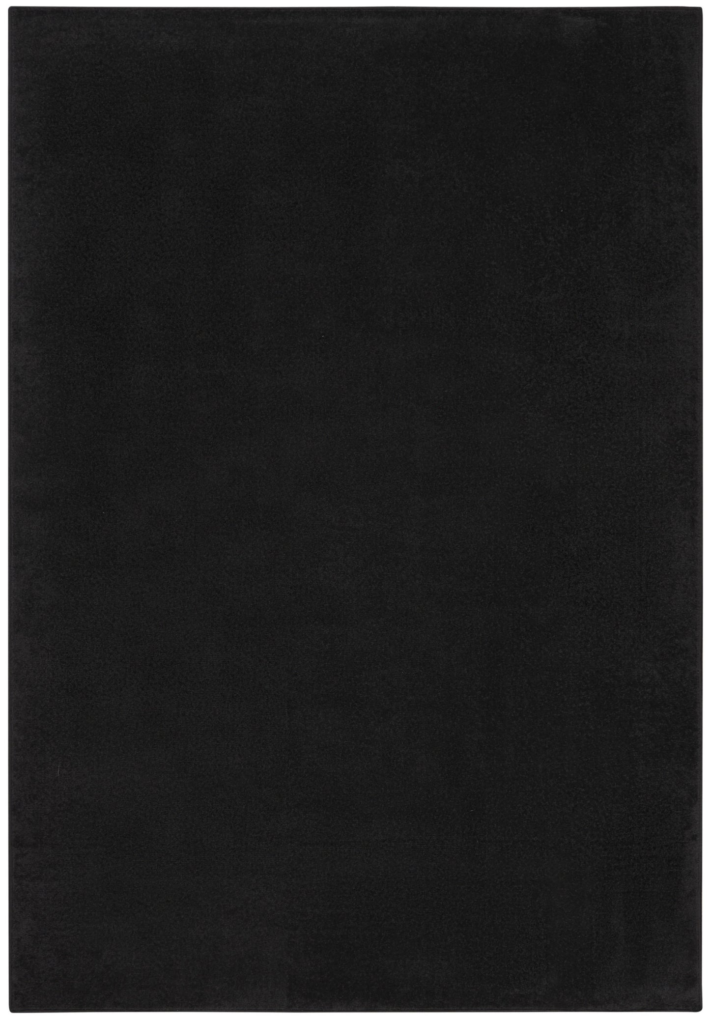 5' X 7' Black Stain Resistant Indoor Outdoor Area Rug