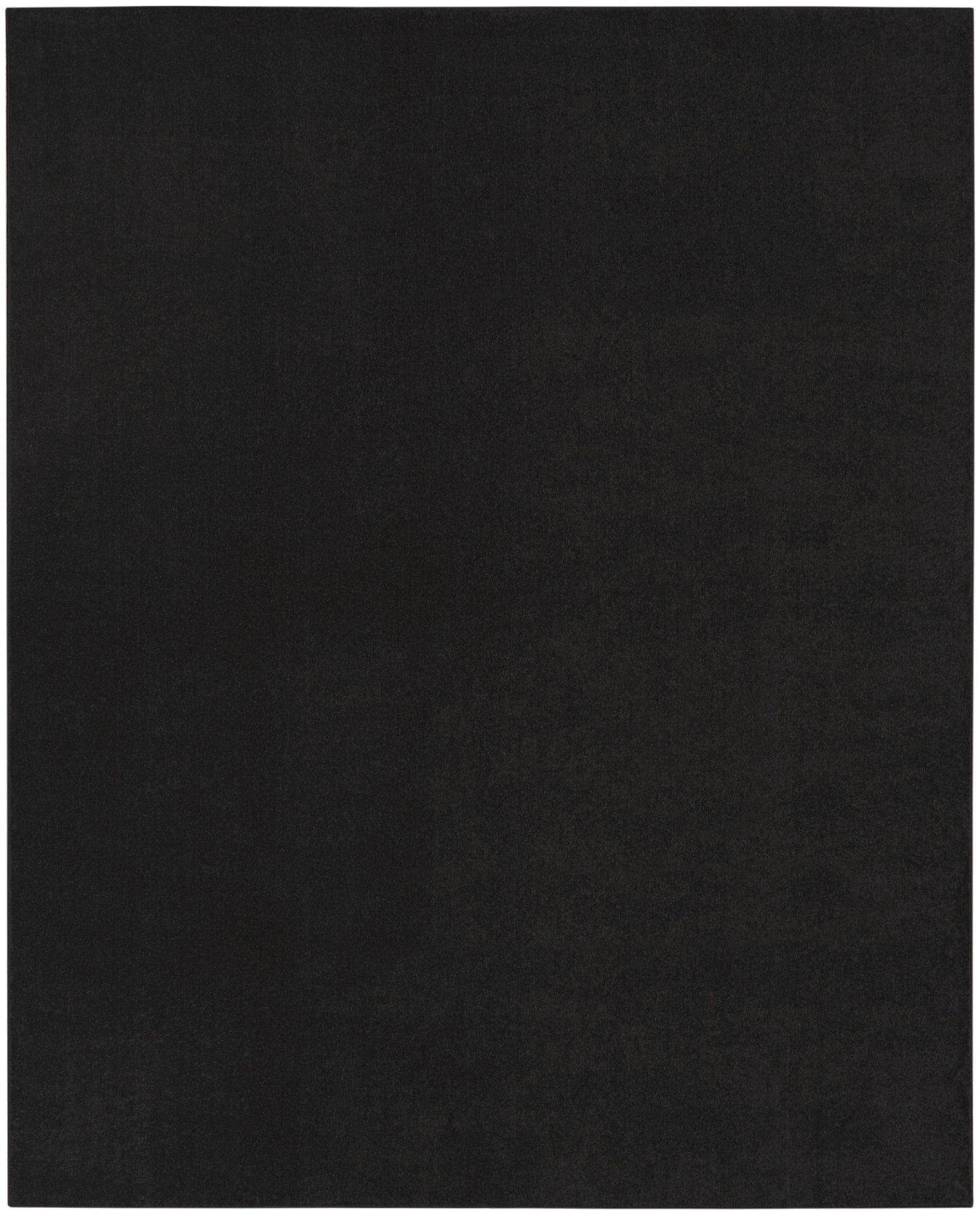 7' X 10' Black Stain Resistant Indoor Outdoor Area Rug