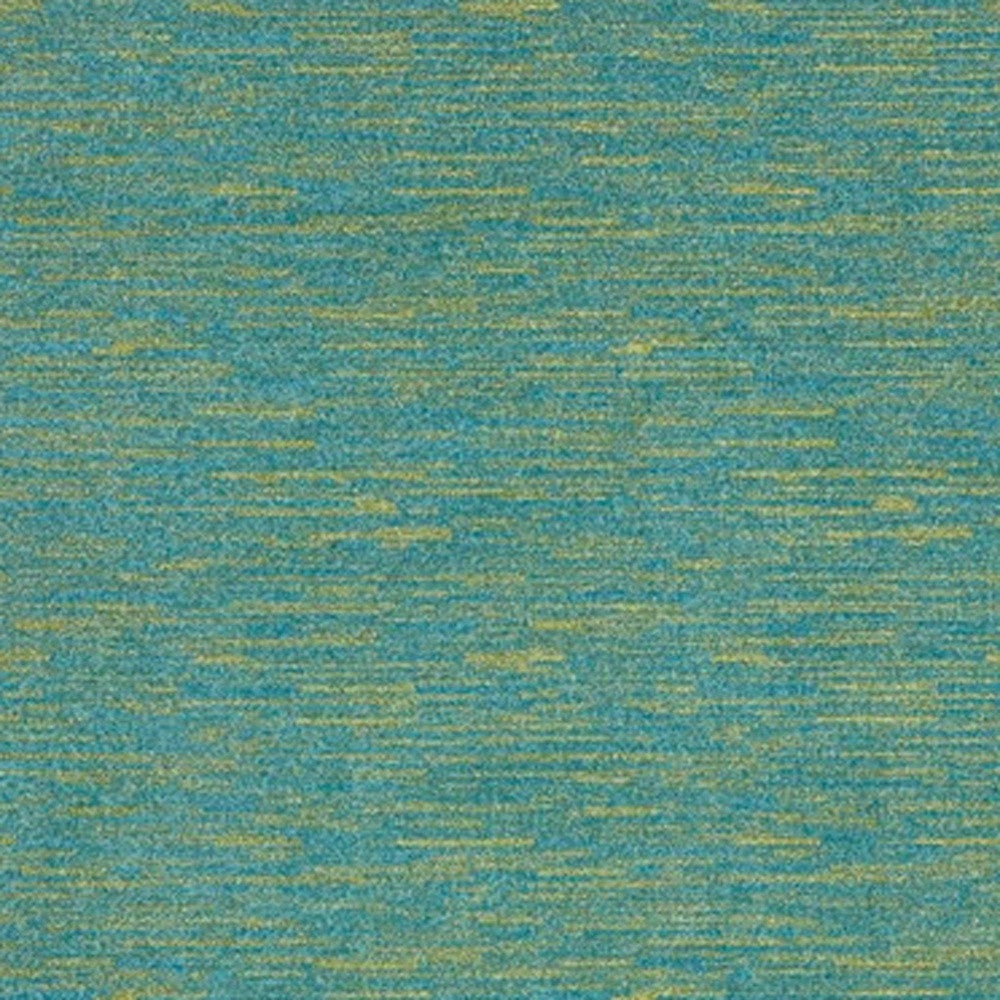 5' X 7' Blue And Green Striped Non Skid Indoor Outdoor Area Rug