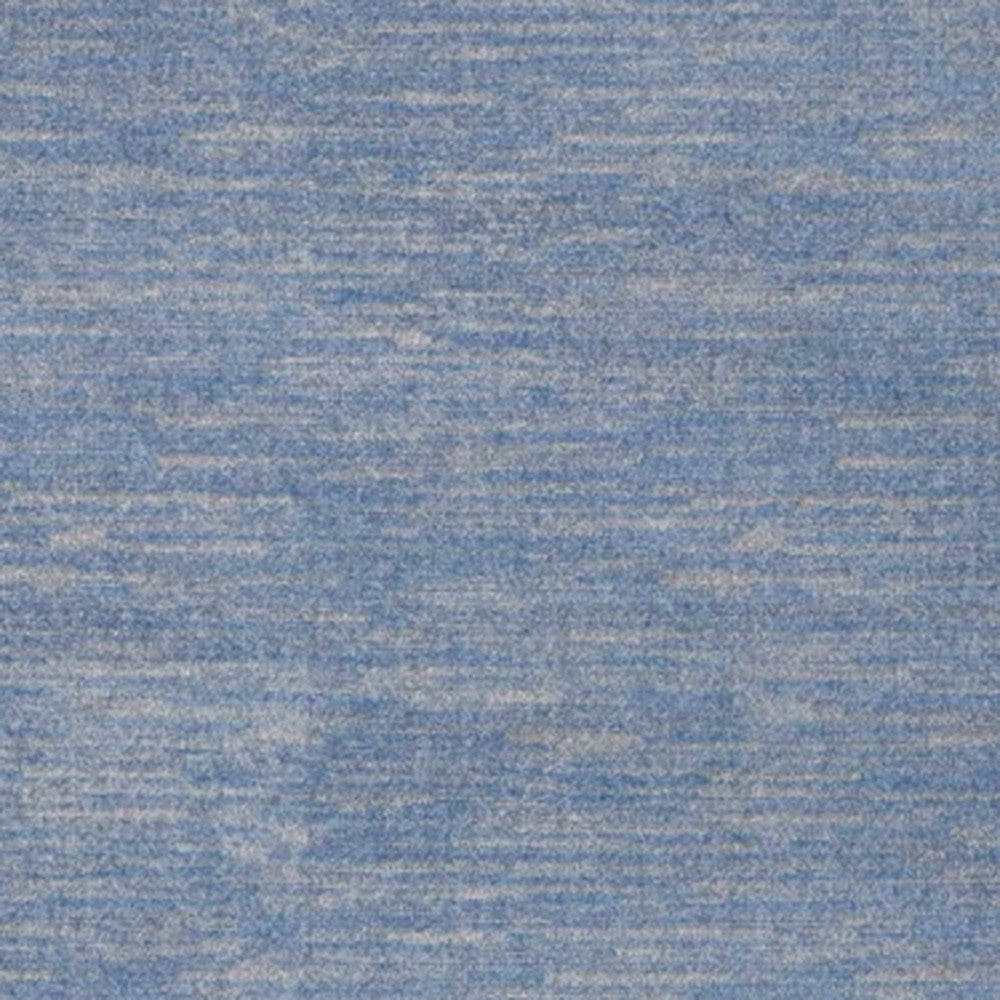 6' X 9' Blue And Grey Striped Non Skid Indoor Outdoor Area Rug