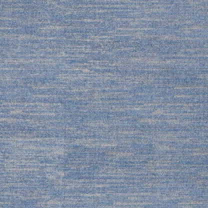 6' X 9' Blue And Grey Striped Non Skid Indoor Outdoor Area Rug