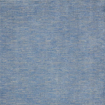 7' X 10' Blue And Grey Striped Non Skid Indoor Outdoor Area Rug