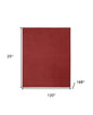 10' X 14' Brick Red Stain Resistant Indoor Outdoor Area Rug