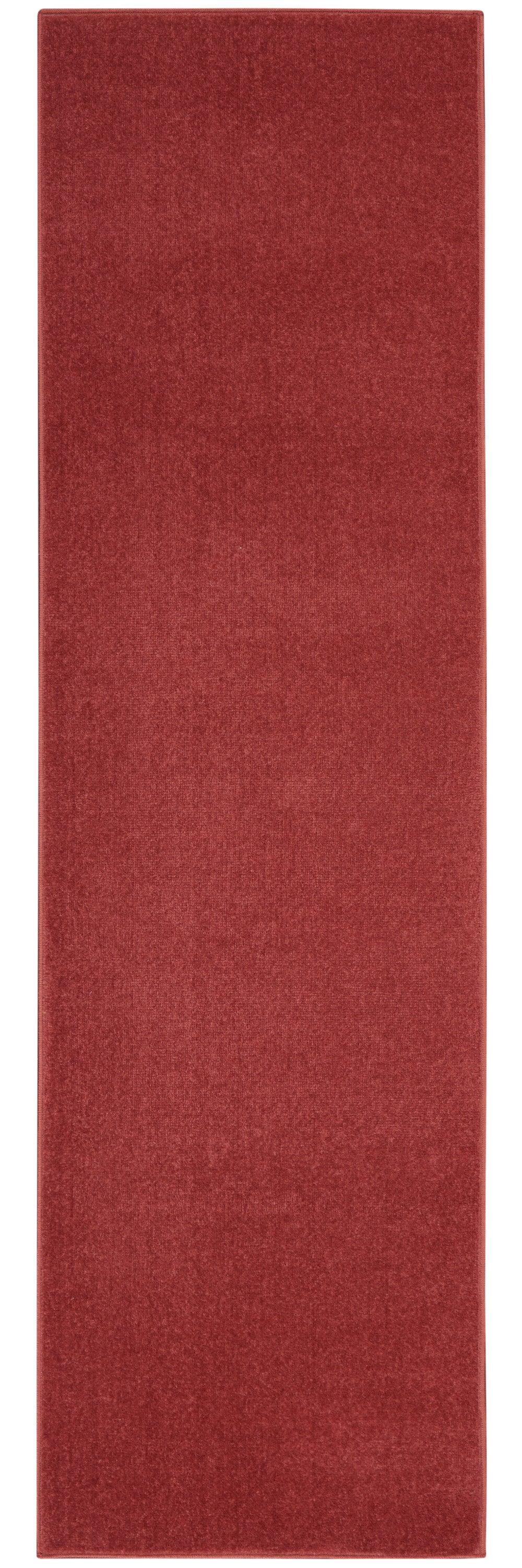 2' X 6' Brick Red Non Skid Indoor Outdoor Runner Rug