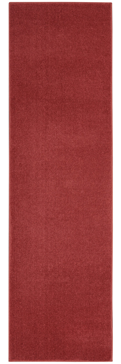 2' X 6' Brick Red Non Skid Indoor Outdoor Runner Rug