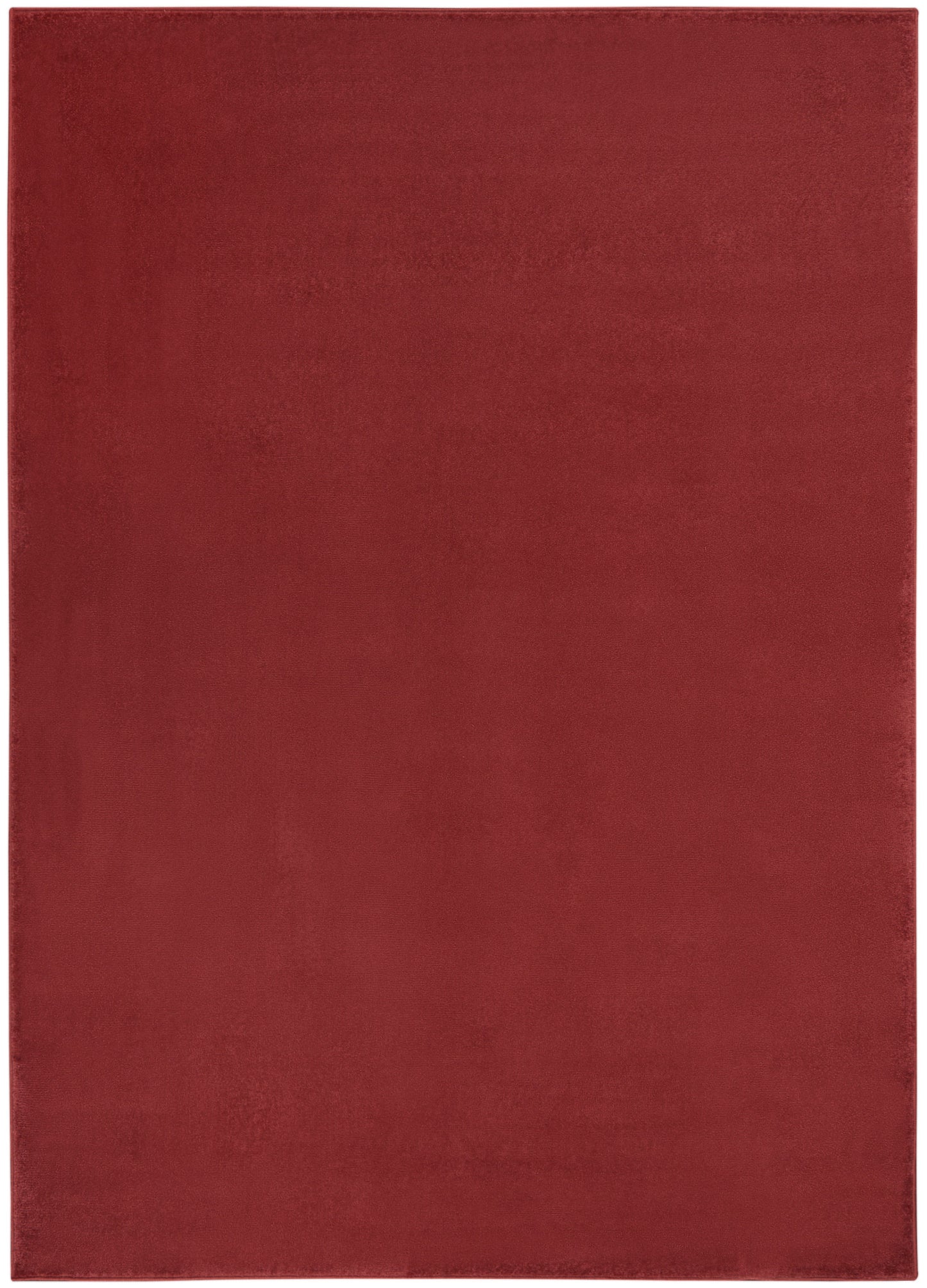 6' X 9' Brick Red Stain Resistant Indoor Outdoor Area Rug