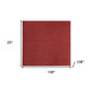 9' X 9' Brick Red Square Non Skid Indoor Outdoor Area Rug