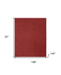 9' X 12' Brick Red Stain Resistant Indoor Outdoor Area Rug