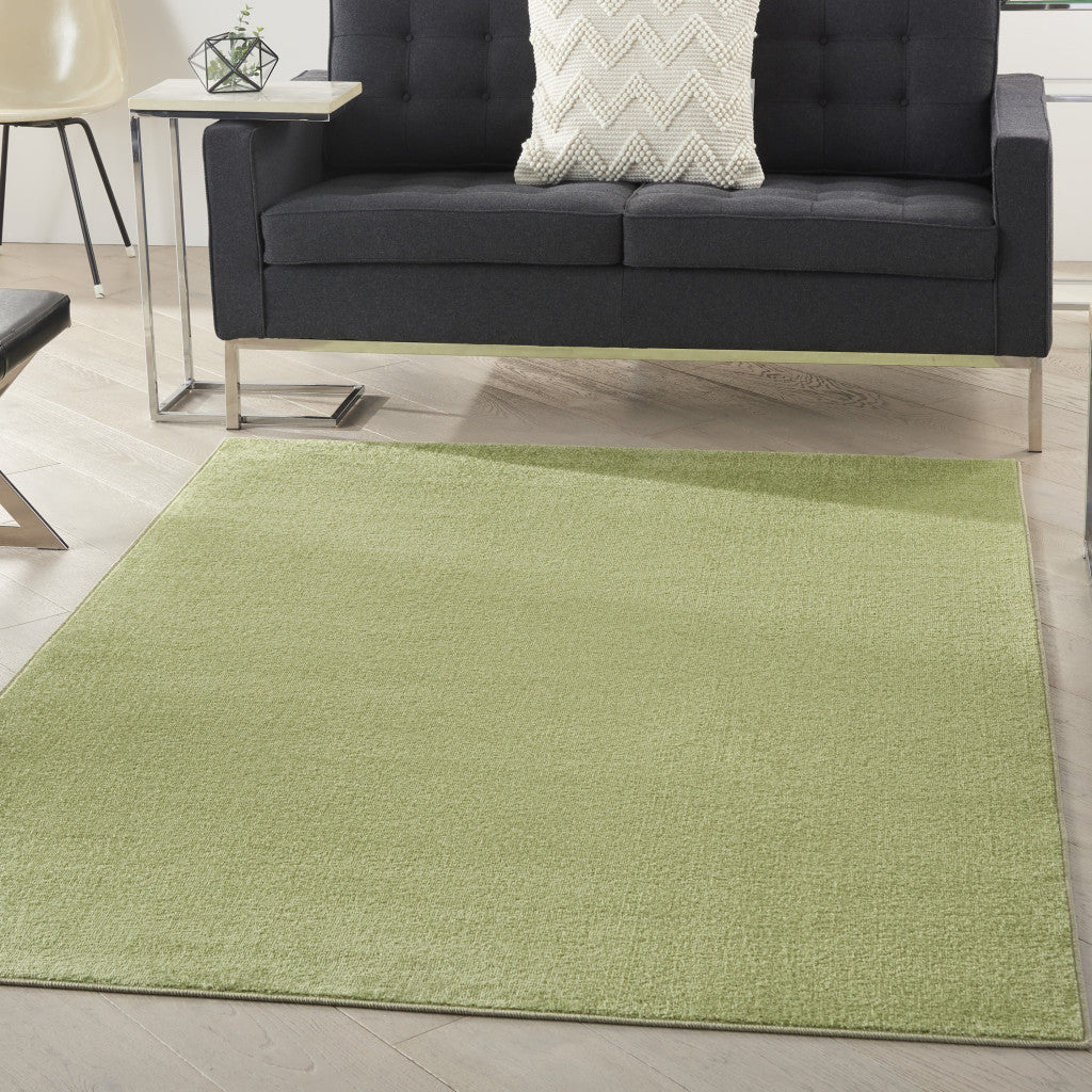 4' X 6' Green Non Skid Indoor Outdoor Area Rug