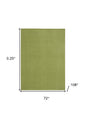 6' X 9' Green Non Skid Indoor Outdoor Area Rug