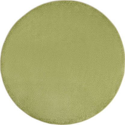 8' X 8' Green Round Non Skid Indoor Outdoor Area Rug