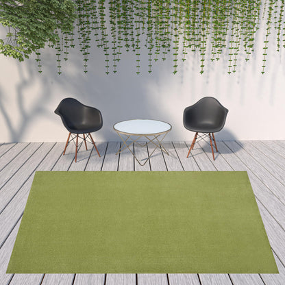 9' X 12' Green Non Skid Indoor Outdoor Area Rug