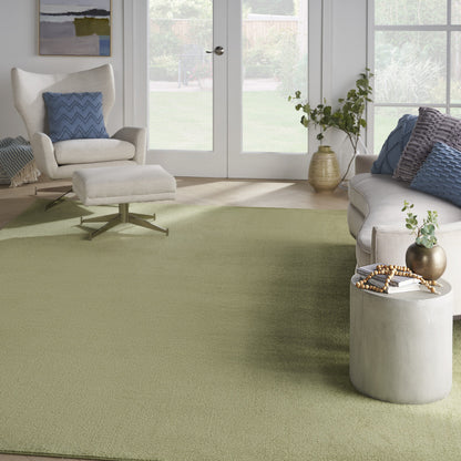 9' X 12' Green Non Skid Indoor Outdoor Area Rug