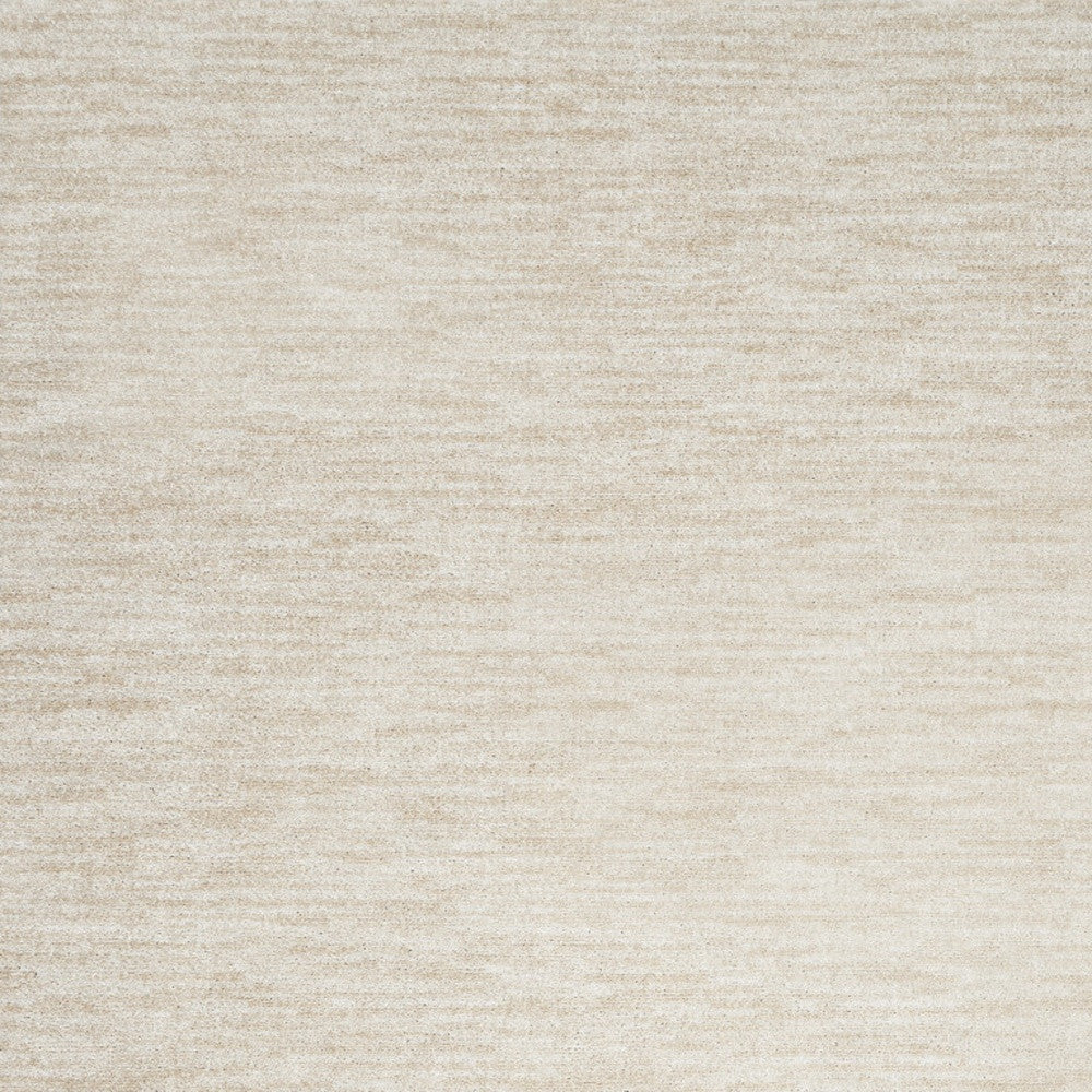 7' X 10' Ivory And Beige Non Skid Indoor Outdoor Area Rug