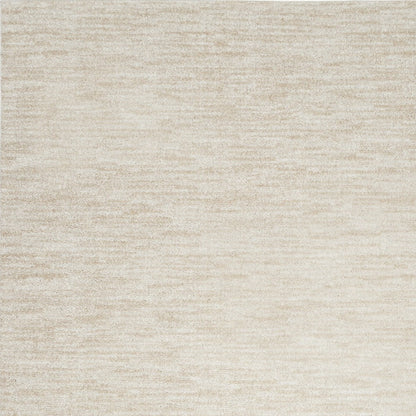 8' X 10' Ivory And Beige Non Skid Indoor Outdoor Area Rug