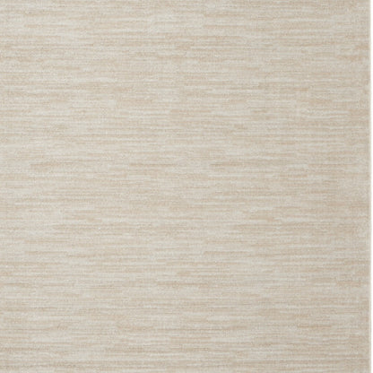 9' X 9' Ivory And Beige Square Non Skid Indoor Outdoor Area Rug