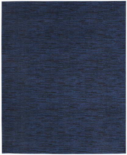 10' X 14' Midnight Blue Stain Resistant Indoor Outdoor Area Rug