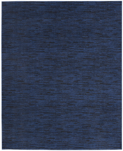 7' X 10' Midnight Blue Indoor Outdoor Area Rug