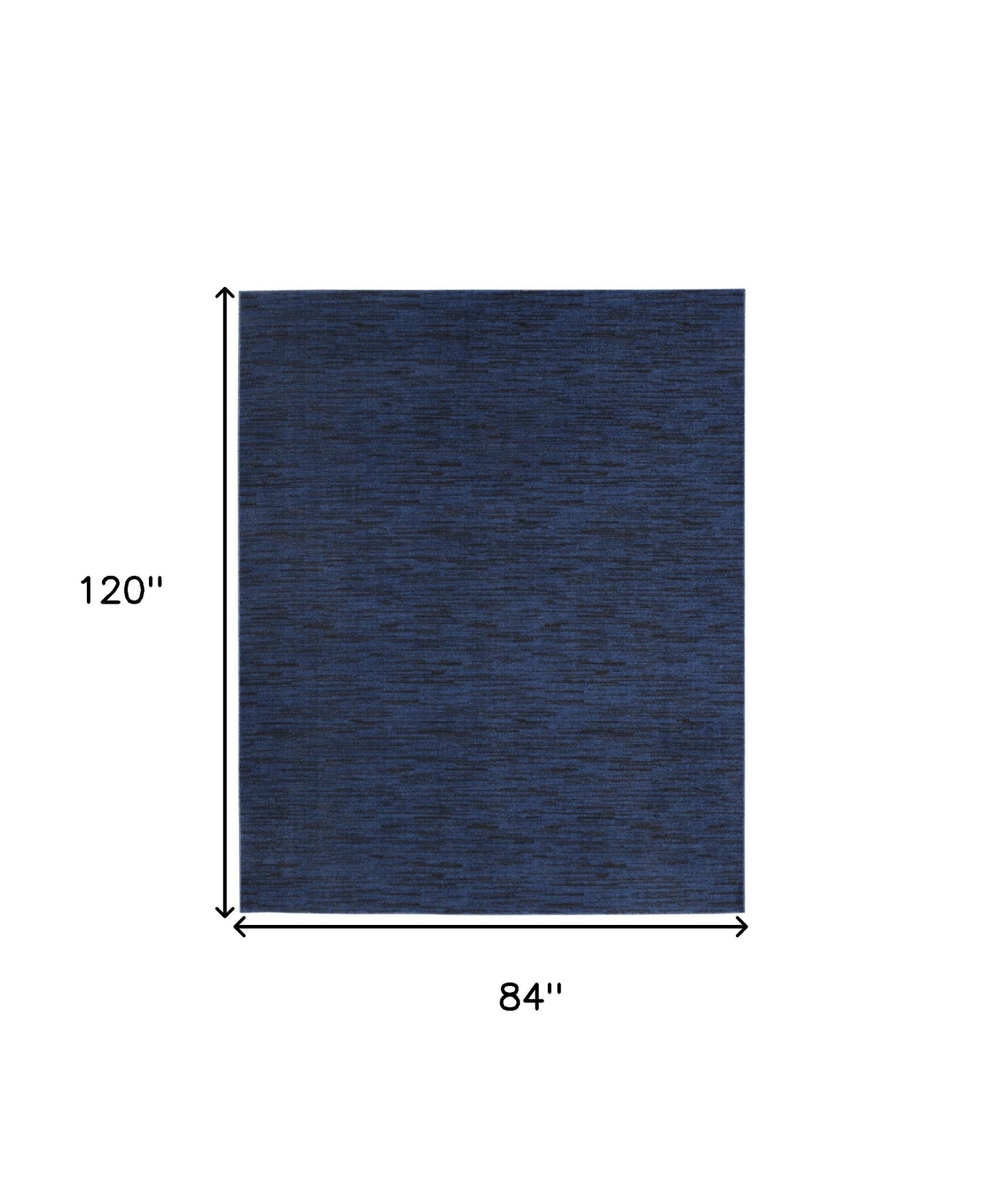 7' X 10' Midnight Blue Indoor Outdoor Area Rug