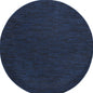 8' Midnight Blue Round Stain Resistant Indoor Outdoor Area Rug