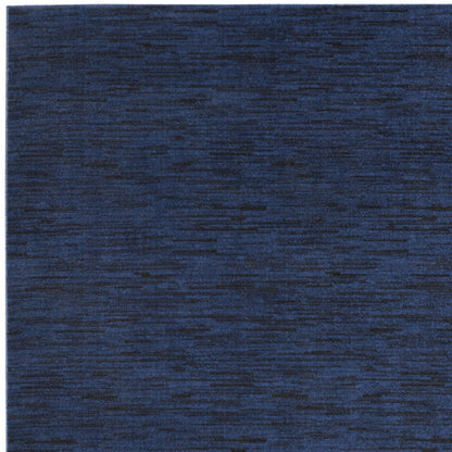 9' X 12' Midnight Blue Stain Resistant Indoor Outdoor Area Rug