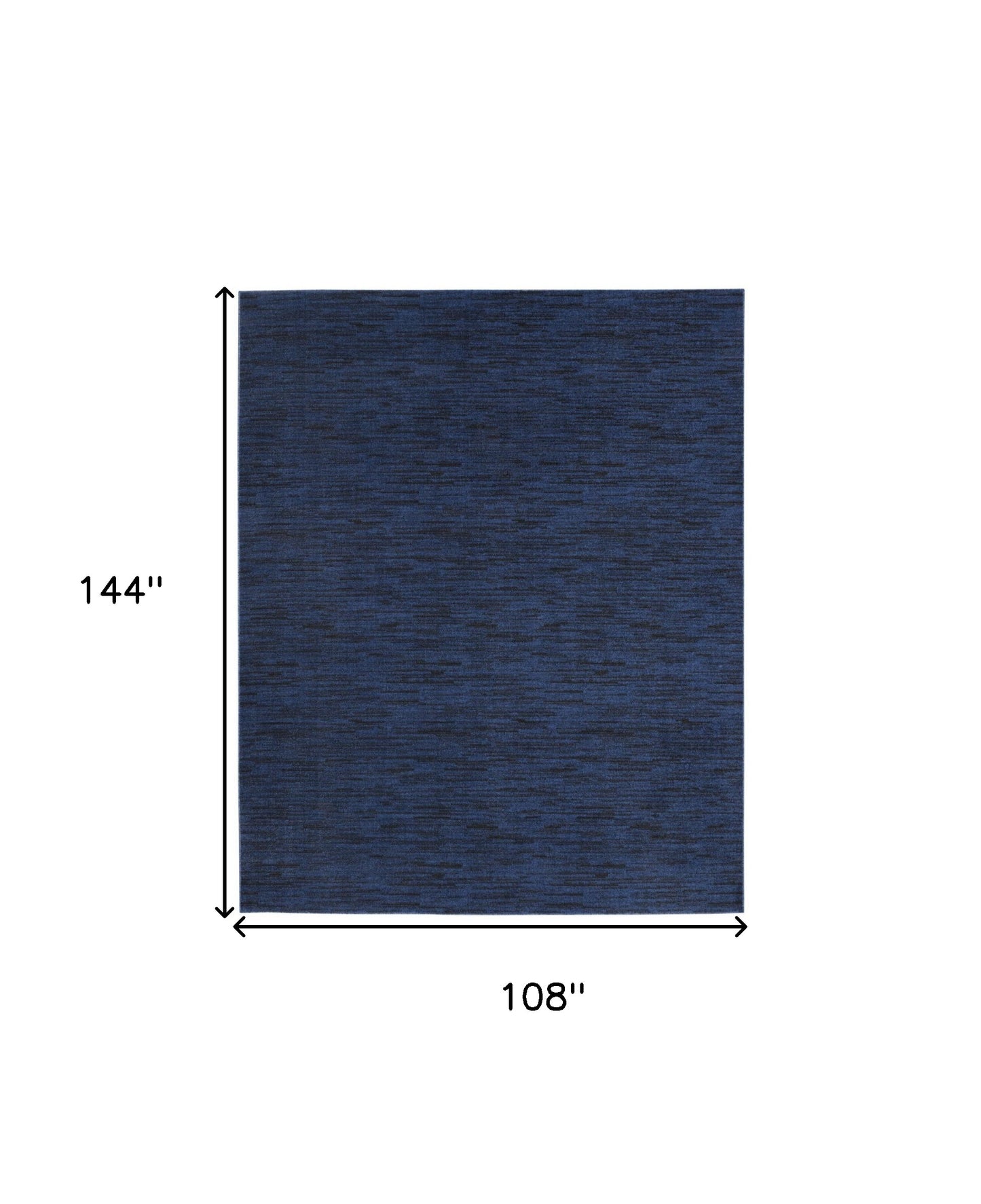 9' X 12' Midnight Blue Stain Resistant Indoor Outdoor Area Rug