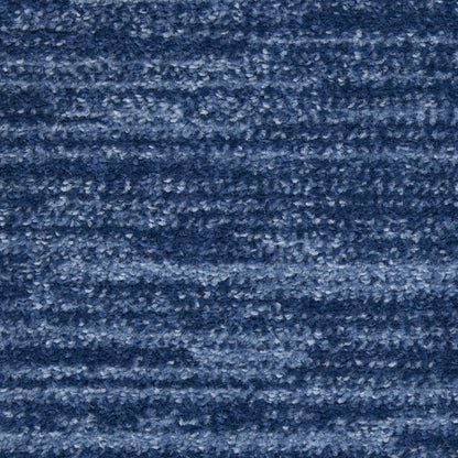 7' Square Blue Stain Resistant Indoor Outdoor Area Rug