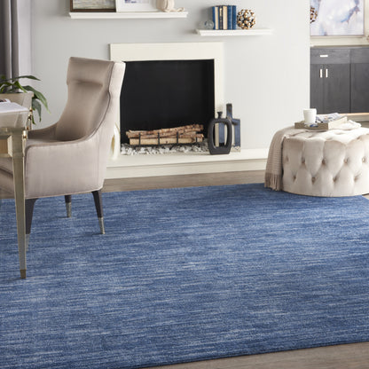 7' X 10' Blue Non Skid Indoor Outdoor Area Rug