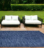 7' X 10' Blue Non Skid Indoor Outdoor Area Rug