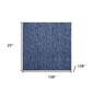 9' X 9' Navy Blue Square Non Skid Indoor Outdoor Area Rug