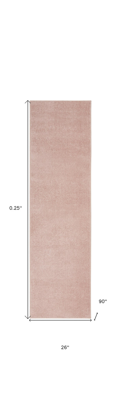 2' X 8' Pink Non Skid Indoor Outdoor Runner Rug