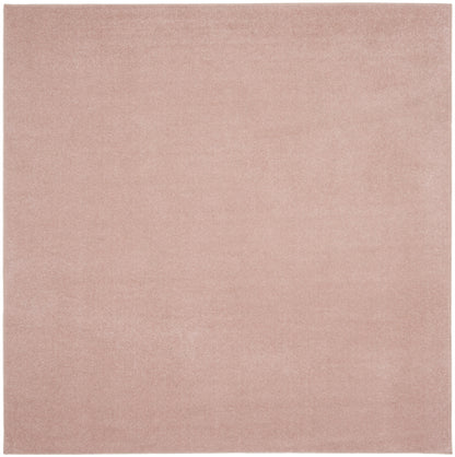 7' X 7' Pink Square Non Skid Indoor Outdoor Area Rug