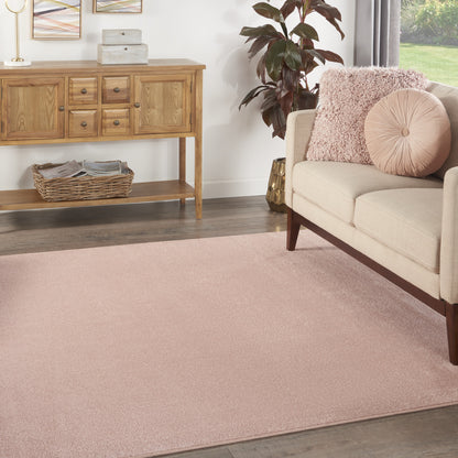 7' X 7' Pink Square Non Skid Indoor Outdoor Area Rug