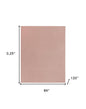 7' X 10' Pink Non Skid Indoor Outdoor Area Rug