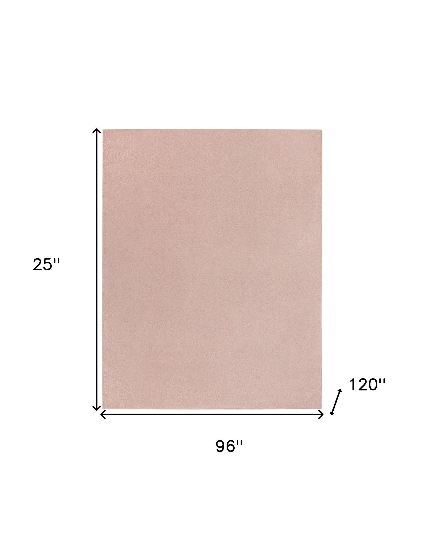 8' X 10' Pink Non Skid Indoor Outdoor Area Rug