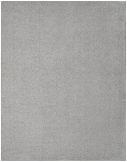 10' X 14' Silver Grey Non Skid Indoor Outdoor Area Rug