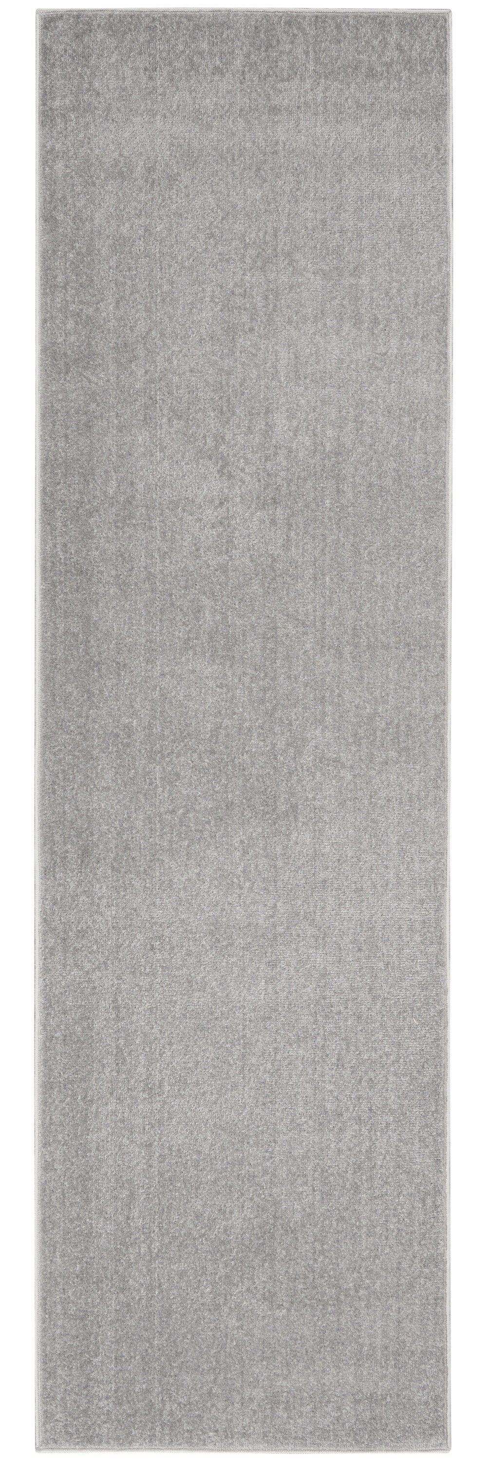 2' X 6' Silver Grey Non Skid Indoor Outdoor Runner Rug