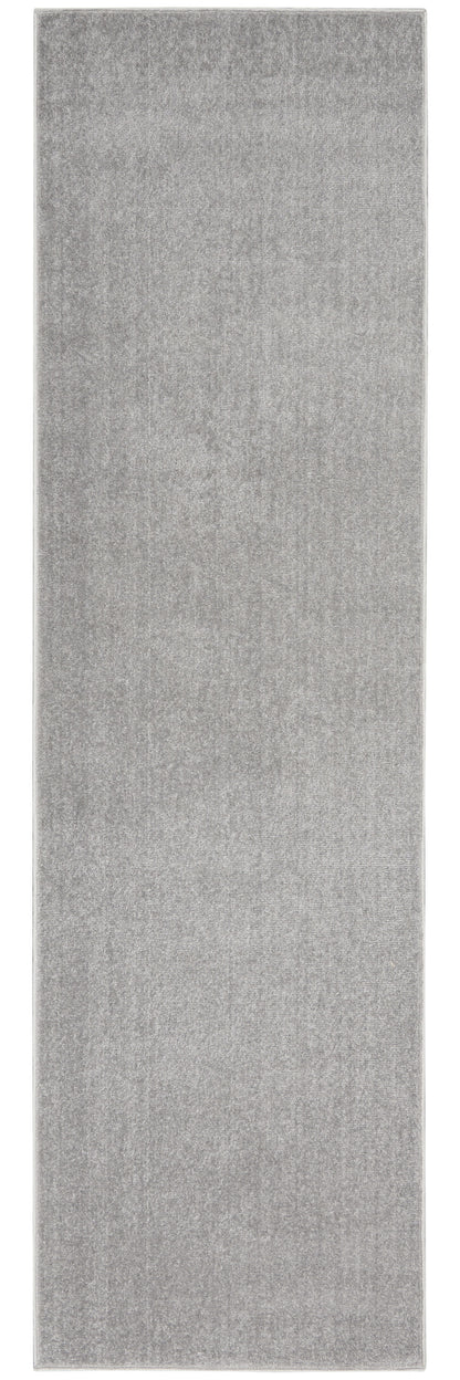 2' X 6' Silver Grey Non Skid Indoor Outdoor Runner Rug