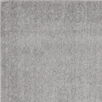 2' X 10' Silver Grey Non Skid Indoor Outdoor Runner Rug