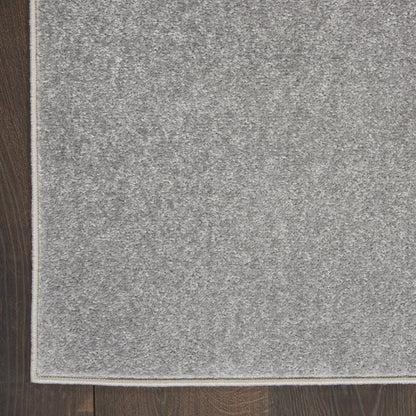 2' X 8' Silver Grey Non Skid Indoor Outdoor Runner Rug