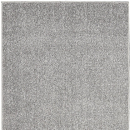 2' X 8' Silver Grey Non Skid Indoor Outdoor Runner Rug