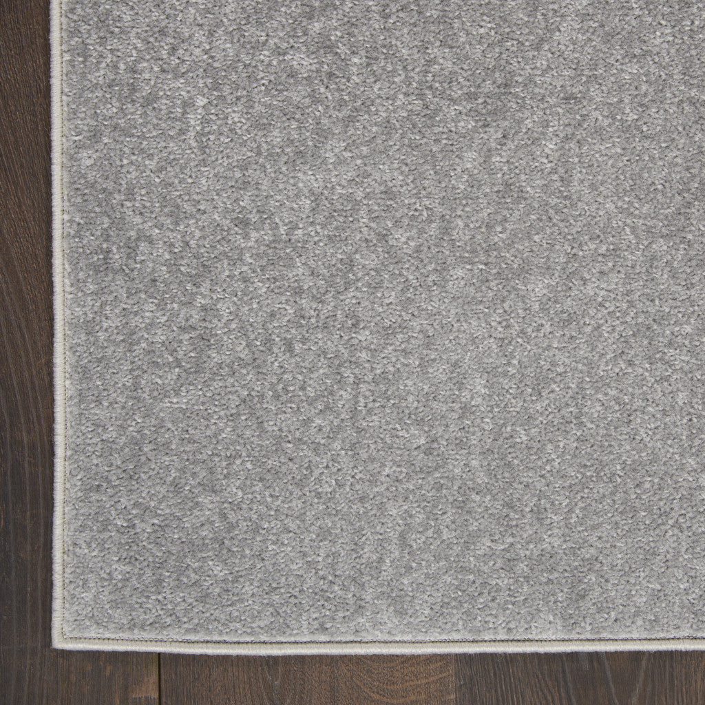 4' X 6' Silver Grey Non Skid Indoor Outdoor Area Rug