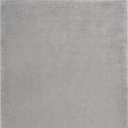 4' X 6' Silver Grey Non Skid Indoor Outdoor Area Rug