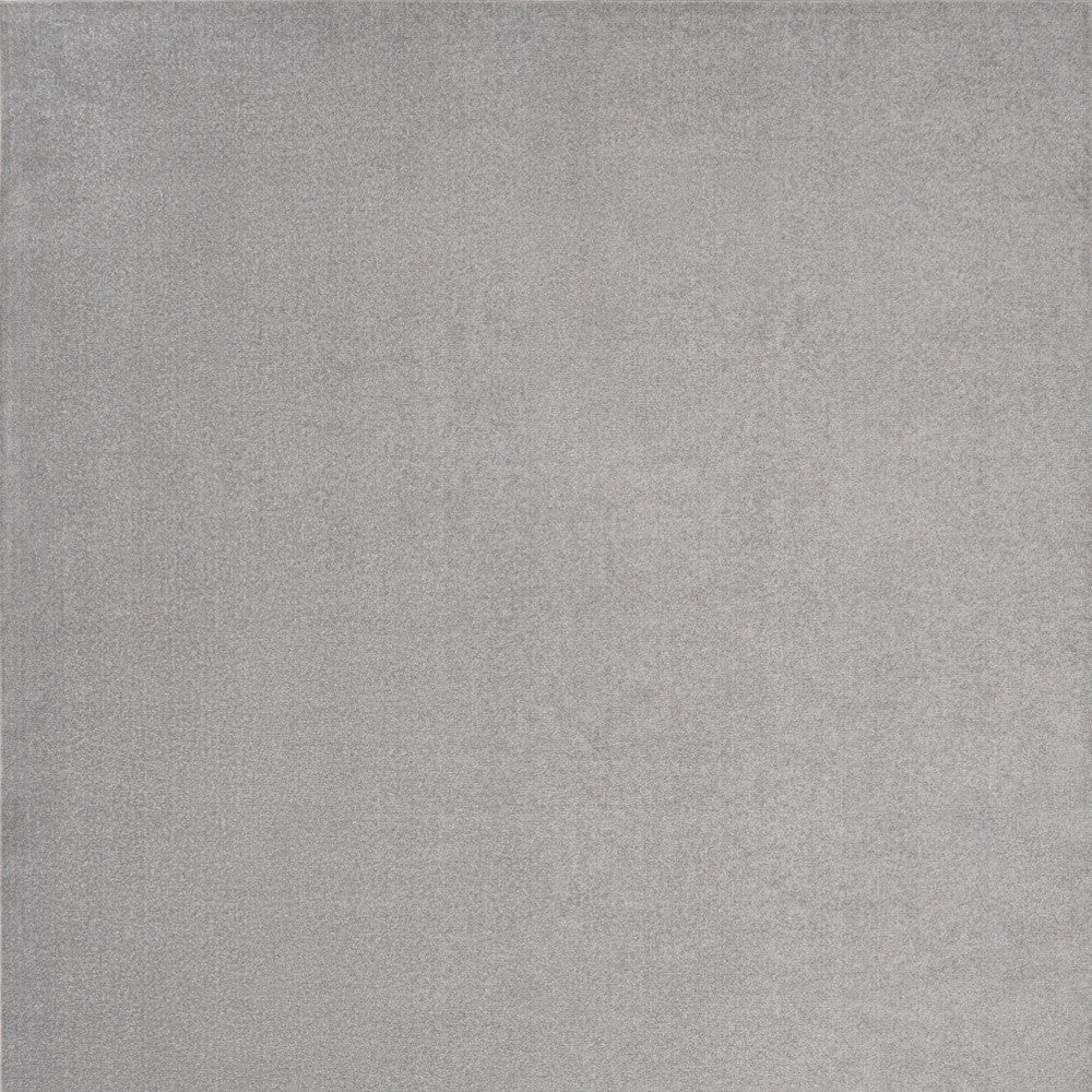 7' X 10' Silver Grey Non Skid Indoor Outdoor Area Rug