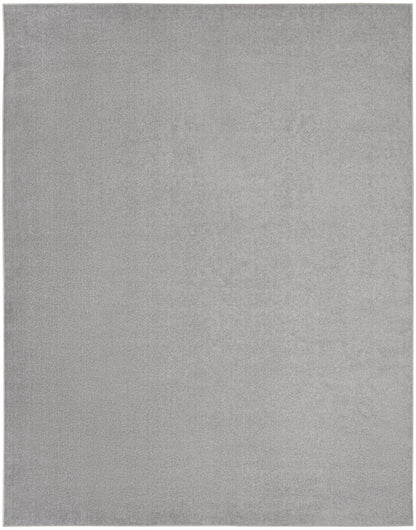 7' X 10' Silver Grey Non Skid Indoor Outdoor Area Rug