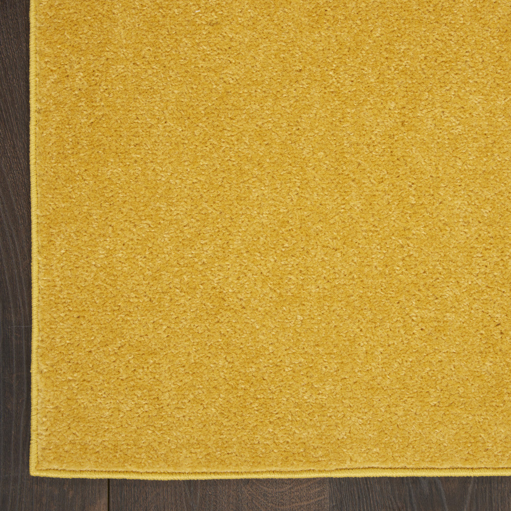 5' X 7' Yellow Non Skid Indoor Outdoor Area Rug