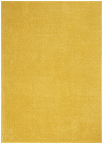 6' X 9' Yellow Indoor Outdoor Area Rug