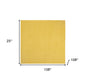 9' X 9' Yellow Square Non Skid Indoor Outdoor Area Rug