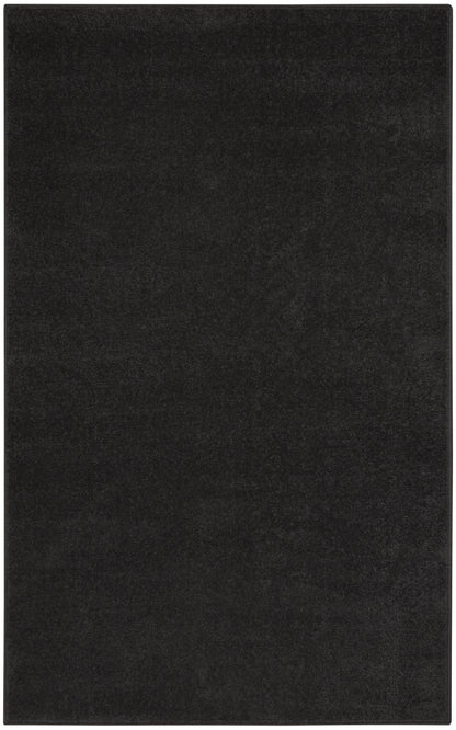 3' X 5' Black Stain Resistant Indoor Outdoor Area Rug